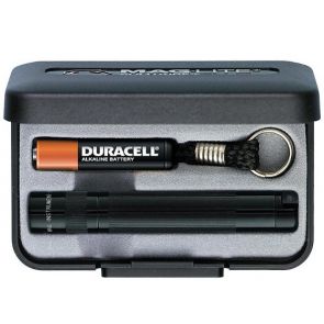 Maglite Solitaire with Battery and Gift Box - Black